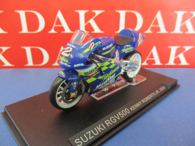 Die cast 1/24 Modellino Moto GP Suzuki RGV500 Kenny Roberts JR. 2000 - immagine 2