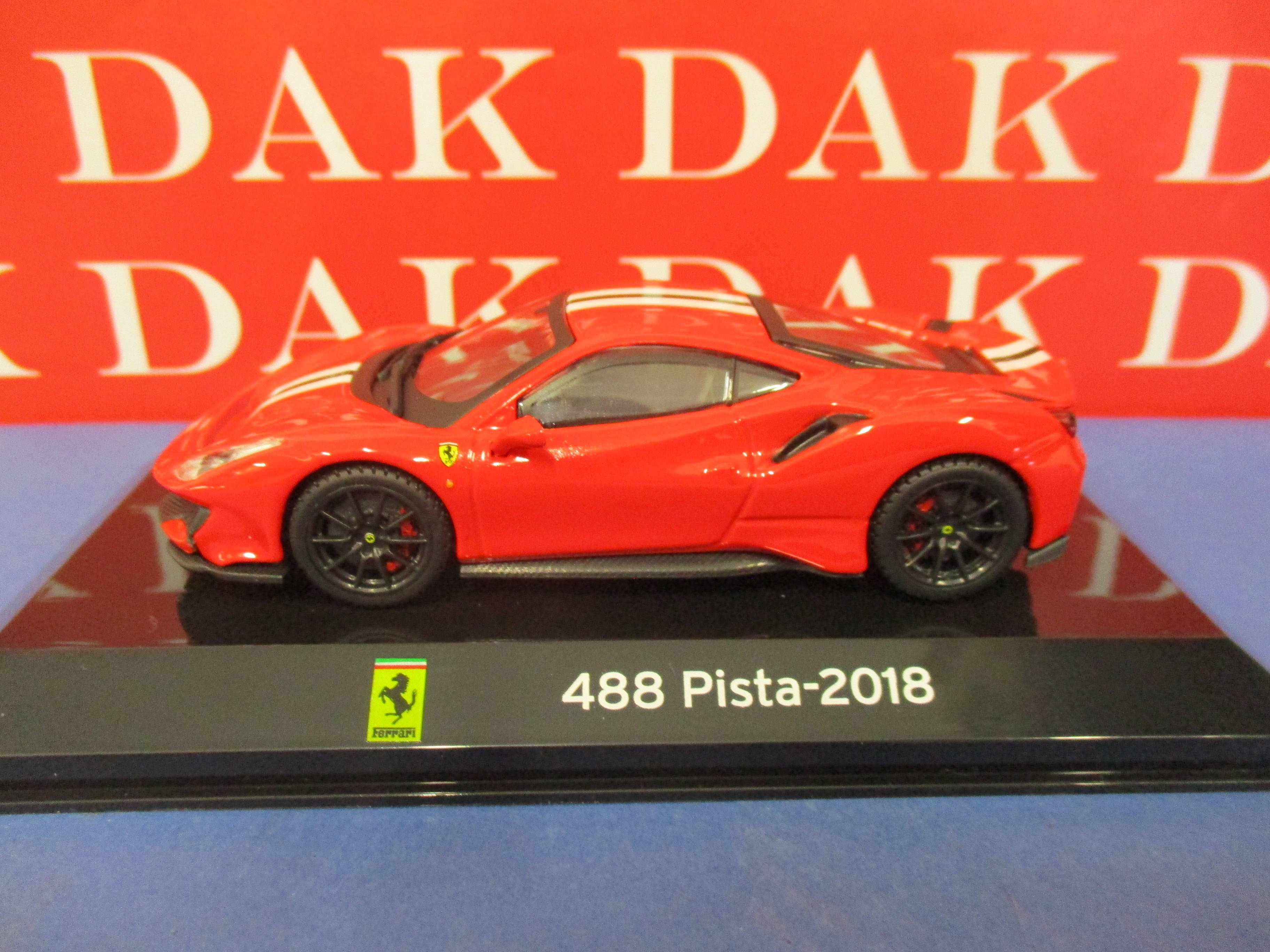 Die Cast 143 Modellino Auto Ferrari 488 Pista 2018