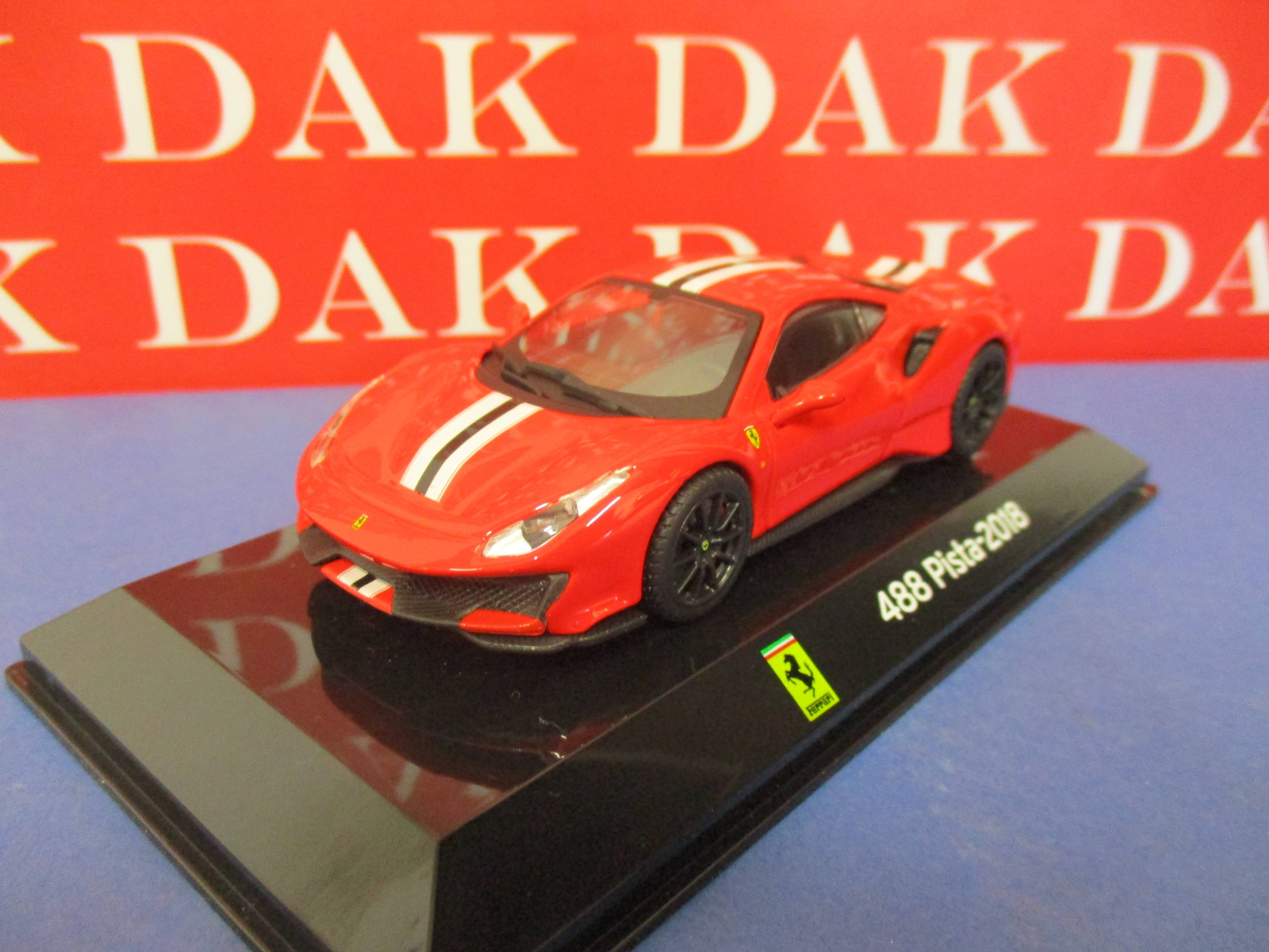 Die Cast 143 Modellino Auto Ferrari 488 Pista 2018