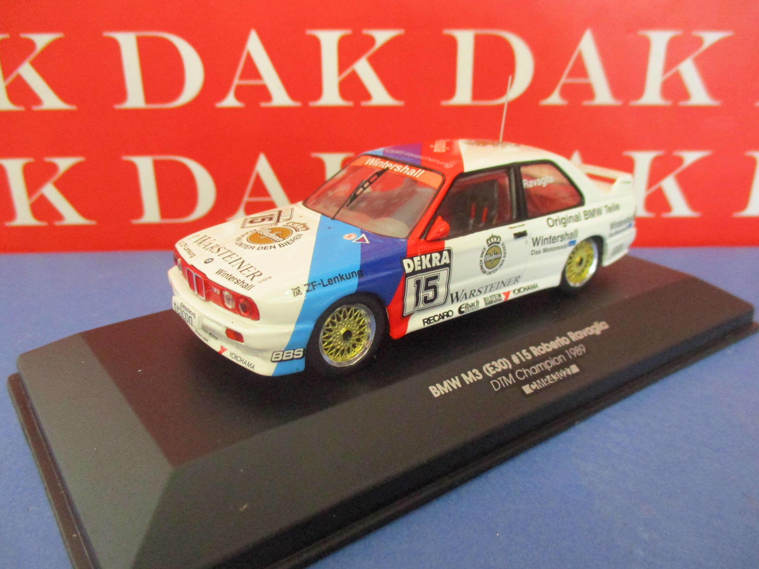 Modellino auto scala 1:43 CMR BMW M3 E30 DTM NISSEN racing diecast