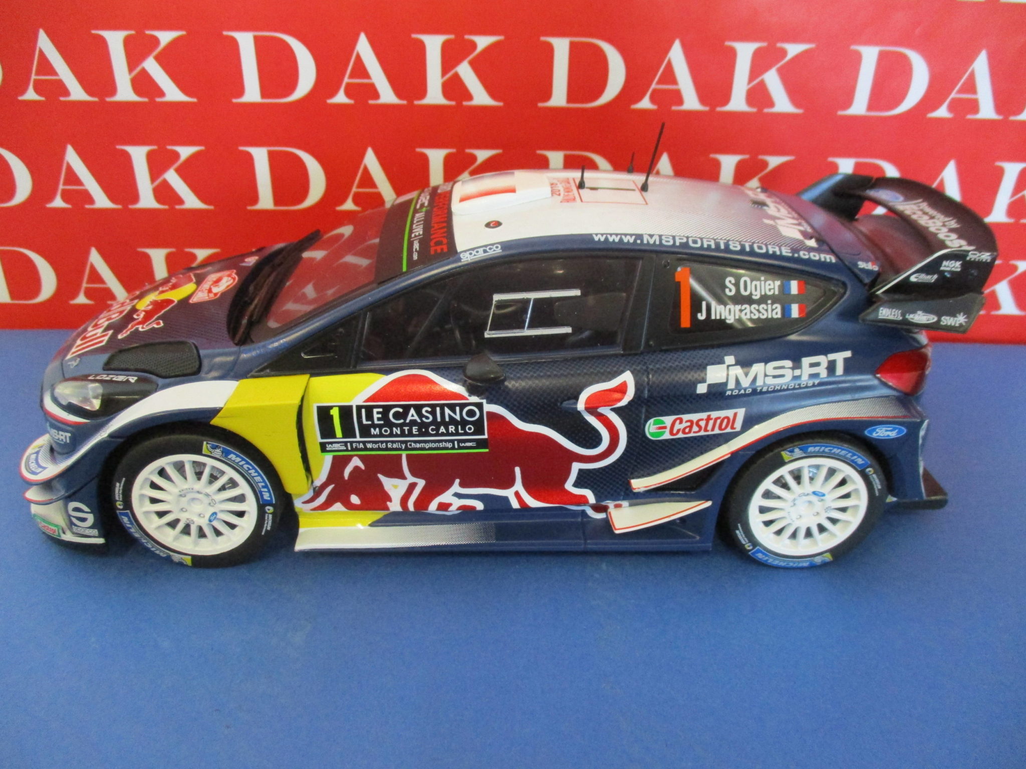 Die cast 1/18 Modellino Auto Ford Fiesta WRC Rally Monte Carlo 2018 S ...