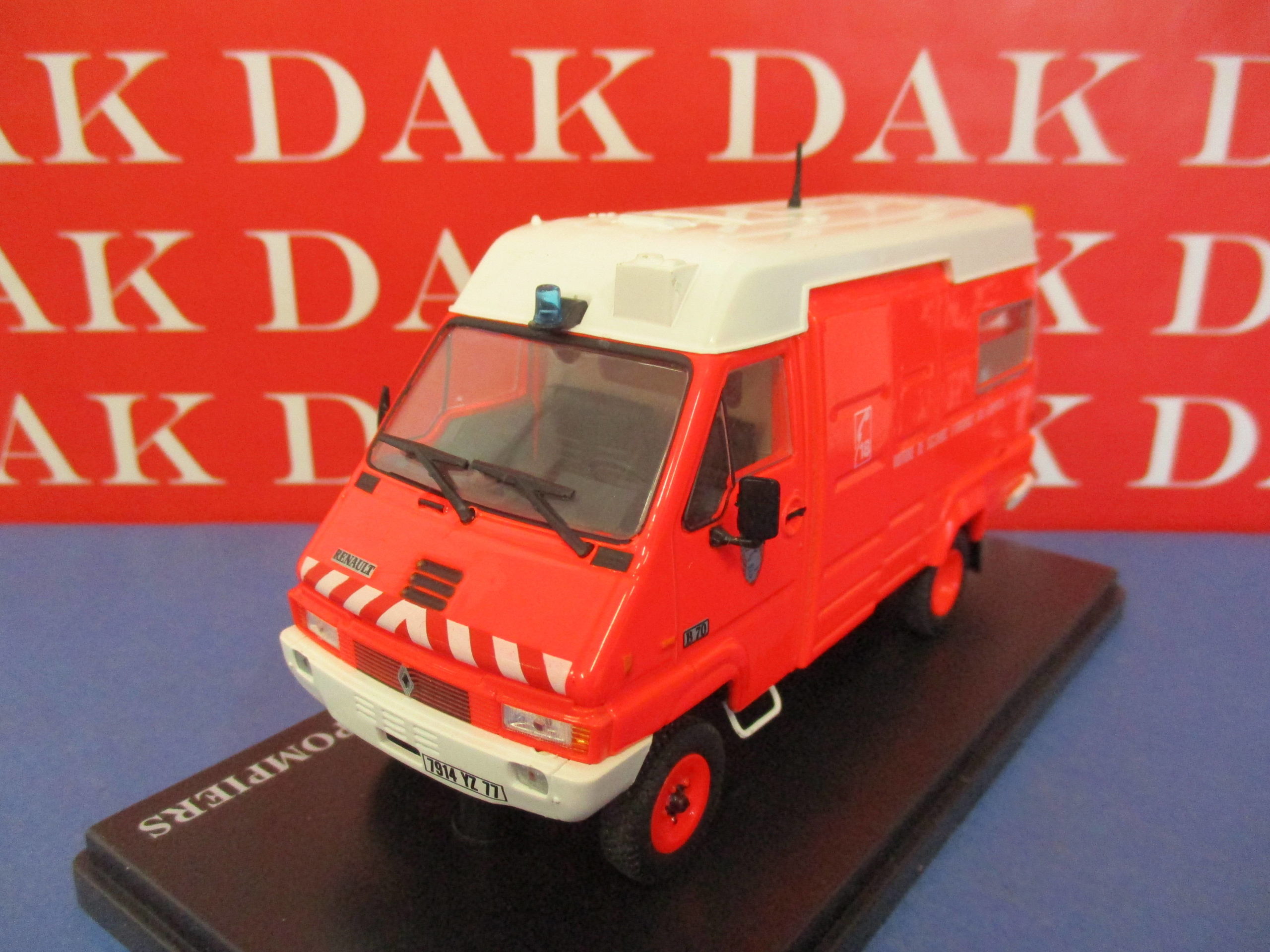 Die Cast 1/43 Modellino Furgone Van Pompieri Renault B 70.35 D 4x4 1987 ...