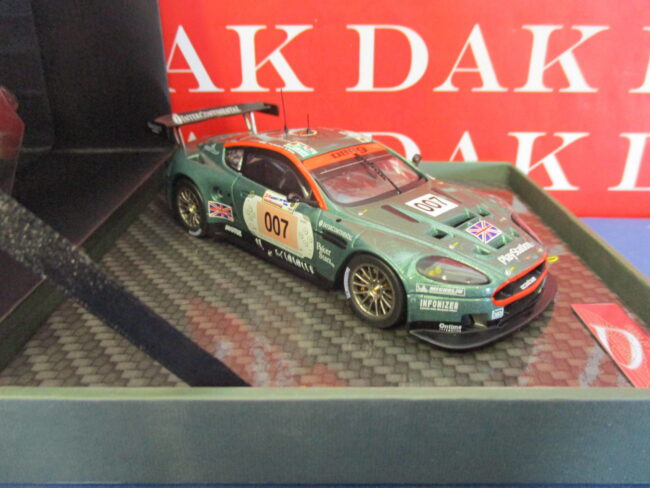 Die cast 1/43 Modellino Auto Aston Martin DBR9 24H Le Mans 2006 A.Piccini by Ixo - immagine 2