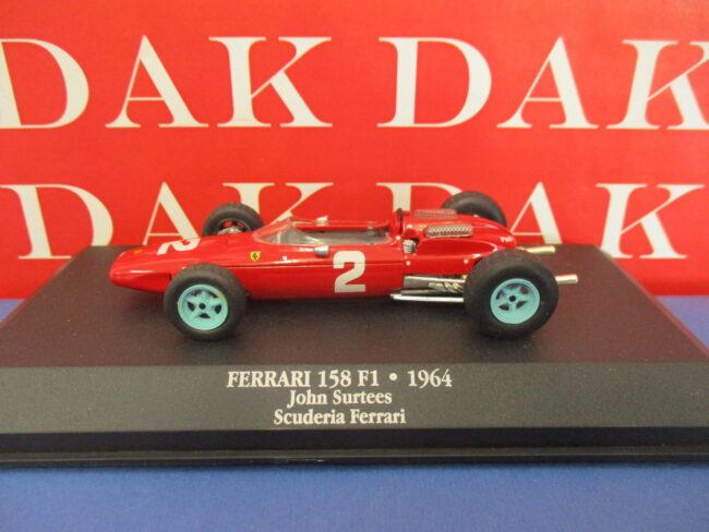 Die cast 1/43 Modellino Auto F1 Ferrari 158 F1 1964 J. Surtees by Atlas