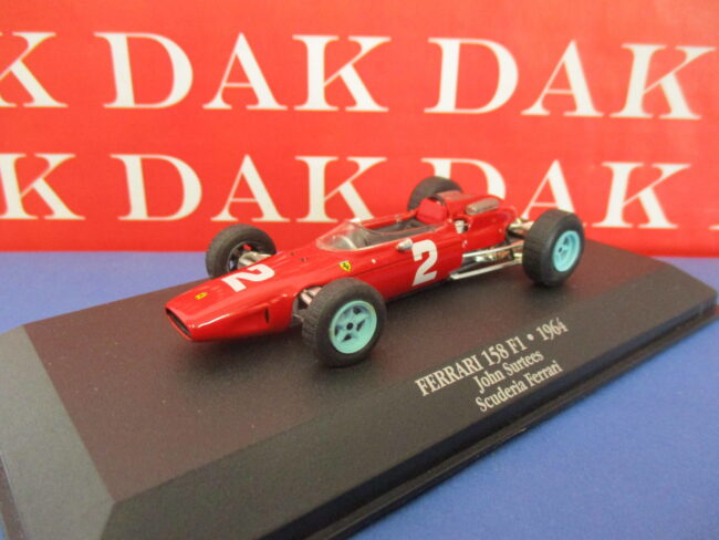 Die cast 1/43 Modellino Auto F1 Ferrari 158 F1 1964 J. Surtees by Atlas - immagine 2