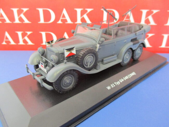 Die cast 1/43 Modellino Auto Mercedes W-31 Typ G4-540 6 Wheels Luftwaffe 1940 - immagine 2