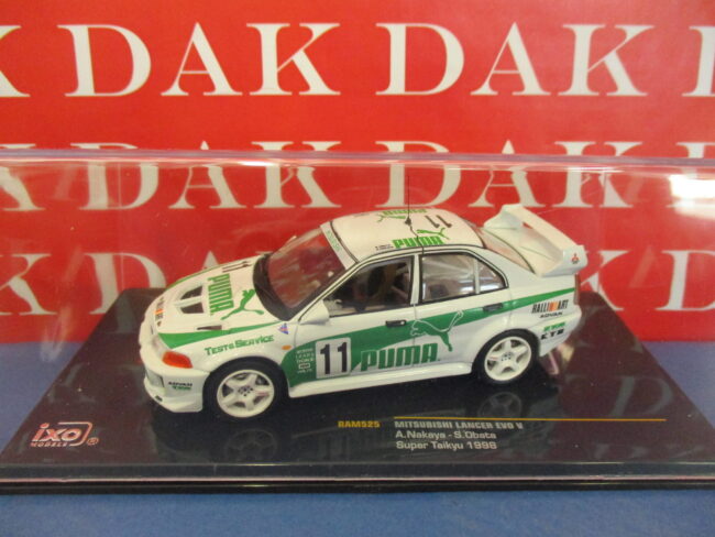 Die cast 1/43 Modellino Auto Mitsubishi Lancer EVO V Super Taikyu 1998 A. Nakaya - immagine 4