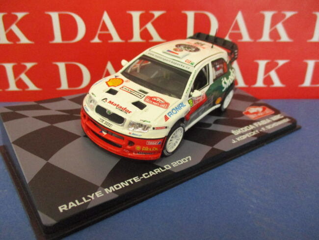 Die cast 1/43 Modellino Auto Skoda Fabia WRC Rally Montecarlo 2007 J. Kopecky - immagine 2