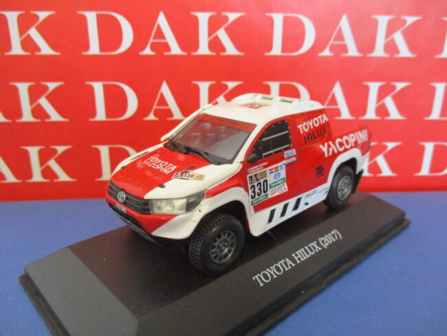 Die cast 1/43 Modellino Auto Toyota Hilux Rally Dakar 2017 A. Iacopini - immagine 2