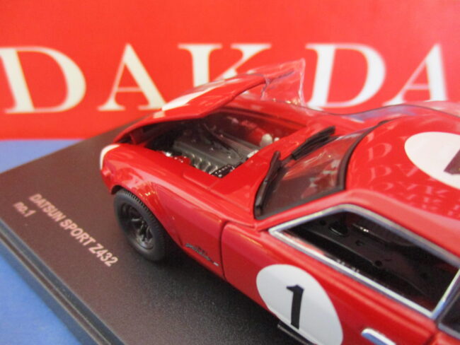 Die cast 1/43 Modellino Auto Datsun Sport Fairlady Z432 Racing 1972 by Kyosho - immagine 4