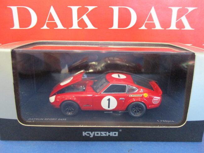 Die cast 1/43 Modellino Auto Datsun Sport Fairlady Z432 Racing 1972 by Kyosho - immagine 6