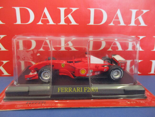 Die cast 1/43 Modellino Auto F1 Ferrari F2001 M. Schumacher