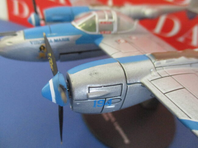 Die cast 1/72 Modellino Aereo Aircraft Lockheed P-38J/L Lightning Virgine Marie - immagine 4