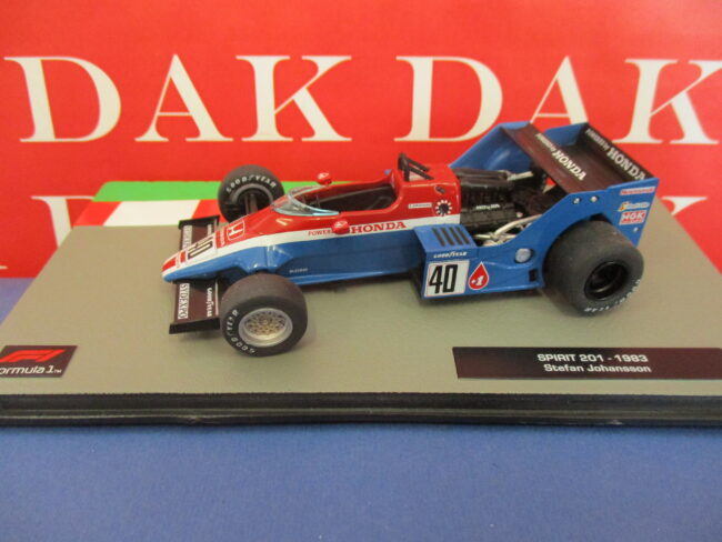 Die cast 1/43 Modellino Auto F1 Spirit 201 1983 S. Johansson