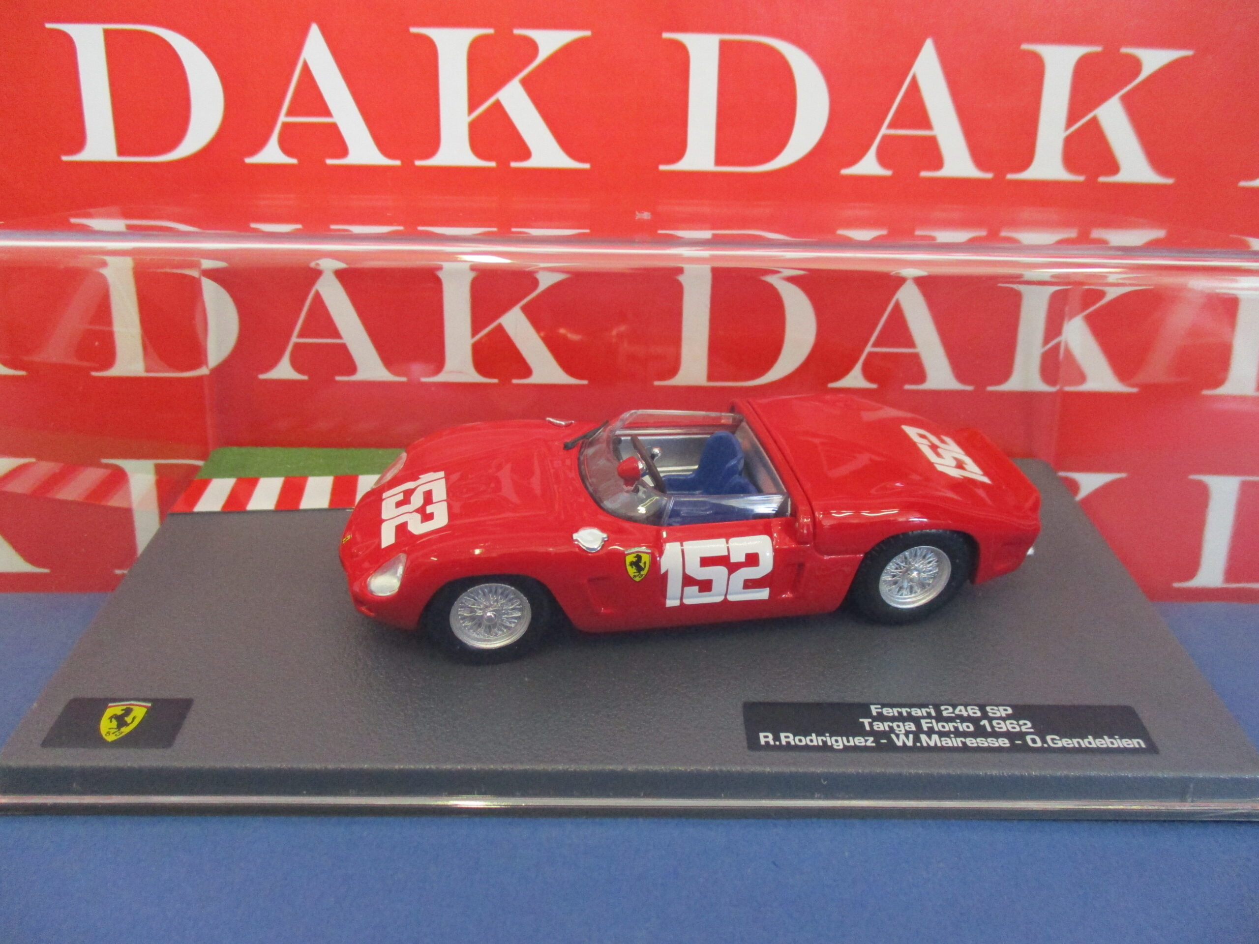 Die cast 1/43 Modellino Auto Ferrari 246 SP Targa Florio 1962 R. Rodriguez  - Dak Mantova sas