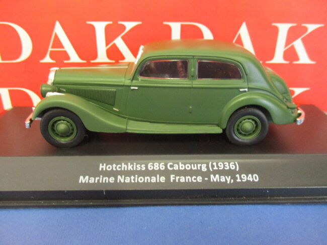 Die cast 1/43 Modellino Auto Hotchkiss 686 Cabourg 1936 Marine France 1940 - immagine 2