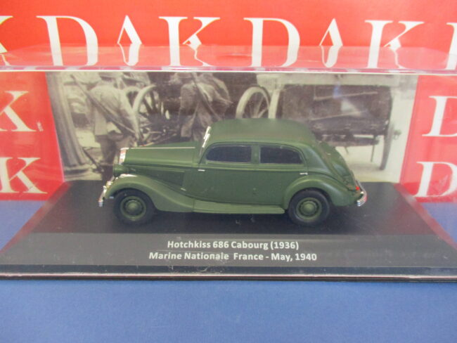 Die cast 1/43 Modellino Auto Hotchkiss 686 Cabourg 1936 Marine France 1940 - immagine 4