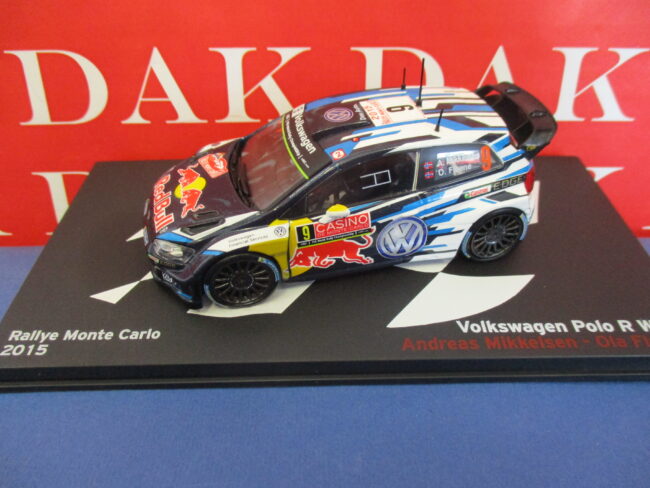 Die cast 1/43 Modellino Auto Volkswagen Polo R WRC Rally Monte Carlo 2015