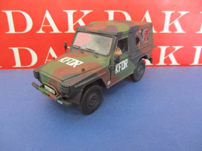 Die cast 1/43 Modellino Auto Peugeot P4 KFOR French Army - immagine 2