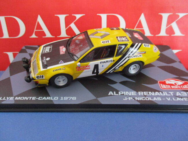 Die cast 1/43 Modellino Auto Renault Alpine A310 Rally Monte Carlo 1976 Nicolas - immagine 2