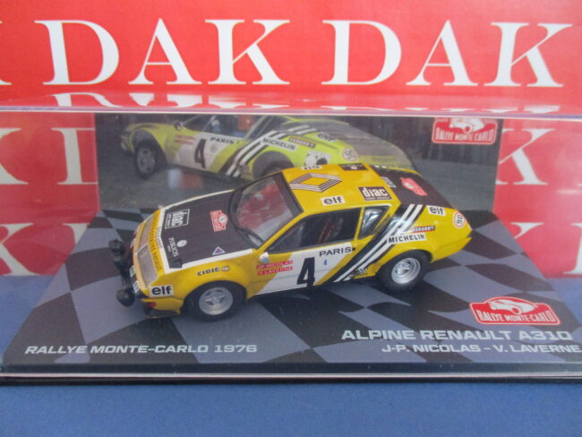 Die cast 1/43 Modellino Auto Renault Alpine A310 Rally Monte Carlo 1976 Nicolas - immagine 4