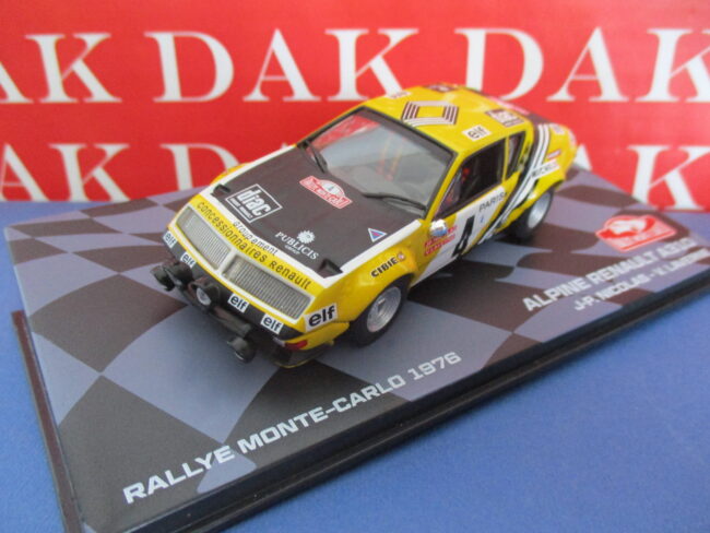 Die cast 1/43 Modellino Auto Renault Alpine A310 Rally Monte Carlo 1976 Nicolas