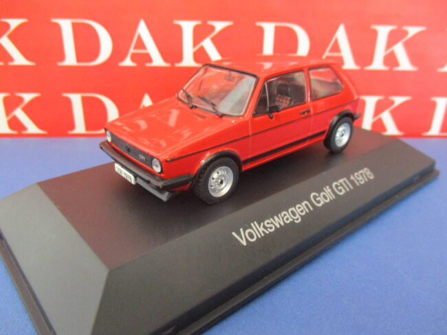 Die cast 1/43 Modellino Auto Volkswagen Golf GTI 1978 rosso