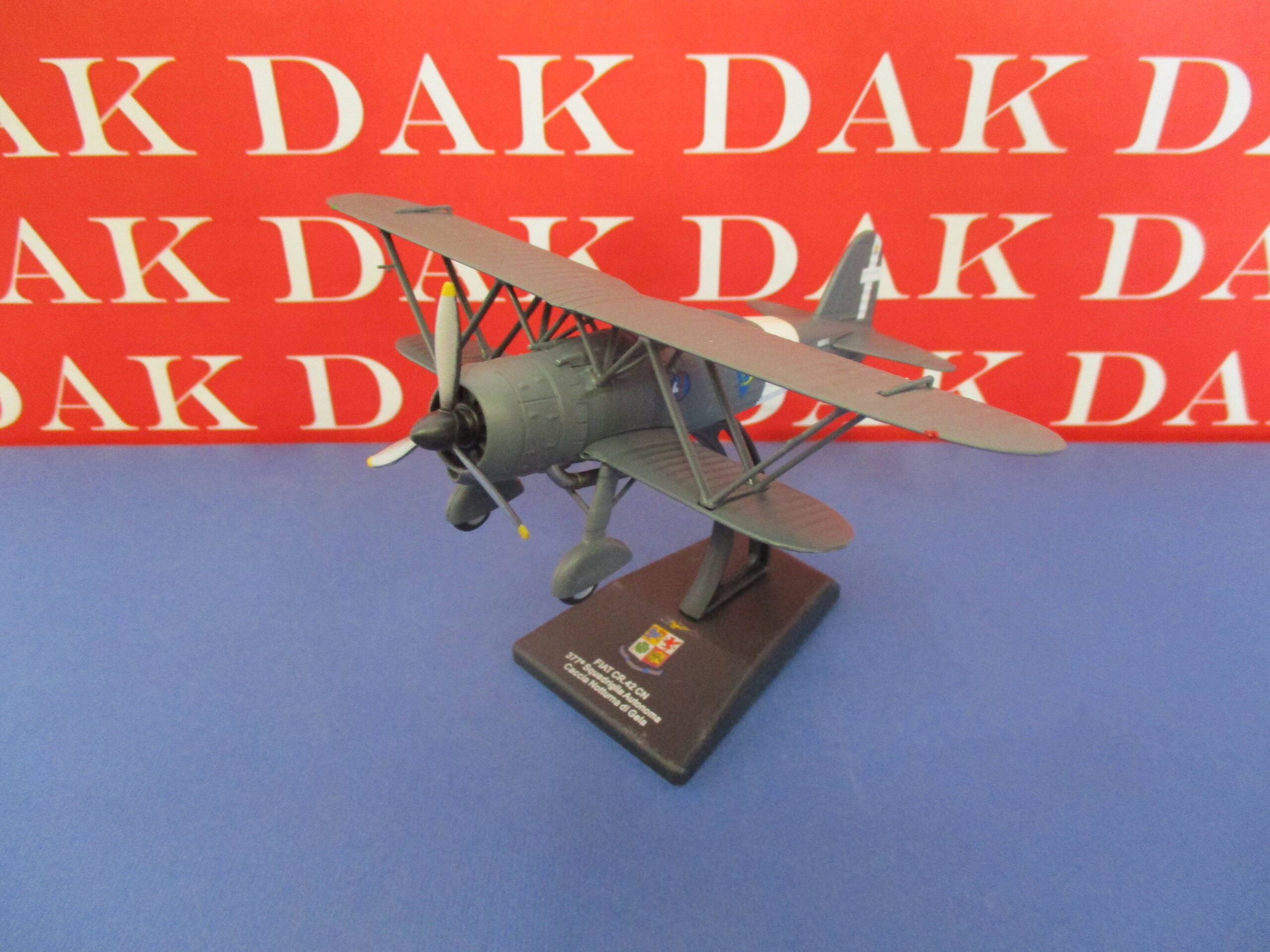 Die cast 1/72 Modellino Aereo Aircraft Fiat CR.42 CN 377 Sqn. Gela