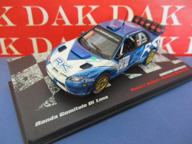 Die cast 1/43 Modellino Auto Subaru Impreza WRC Rally Lana 2012 R. Kubica - immagine 2