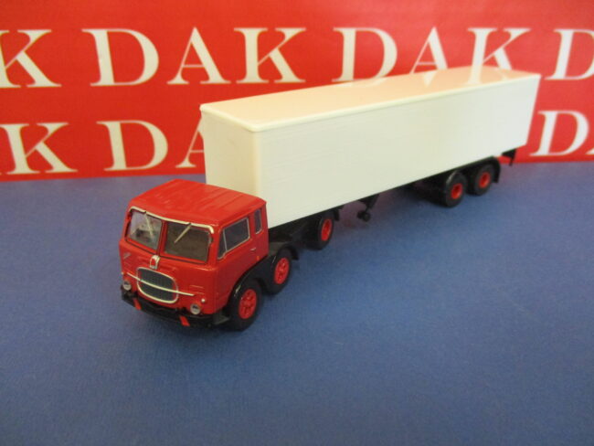 1/87 Modellino Camion Truck Fiat 690 T Rosso Cassonato by Brekina