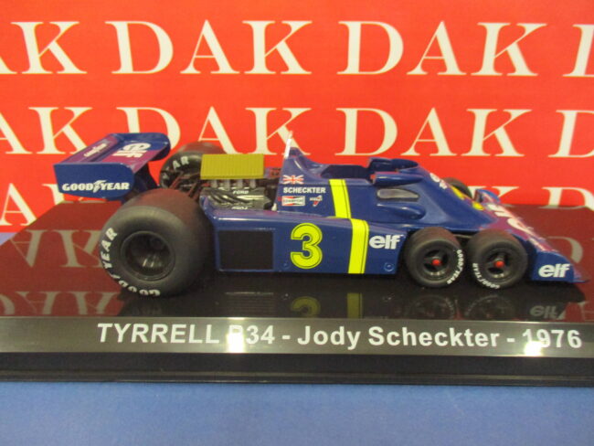 Die cast 1/24 Modellino Auto F1 Tyrrell P34 6 Wheels 1976 J. Scheckter