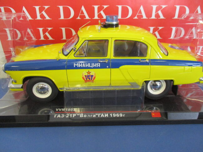 Die cast 1/18 Modellino Auto Polizia Police GAZ 21R Volga 1969 USSR by Ist - immagine 2