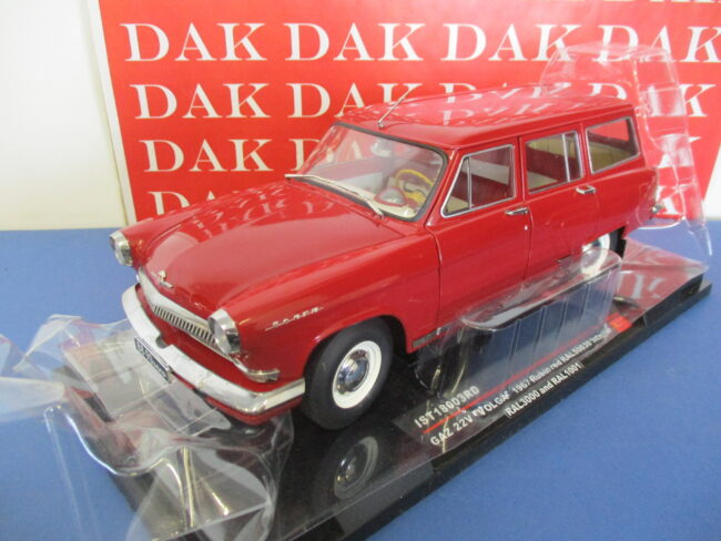 Die cast 1/18 Modellino Auto Gaz 22V Volga (M22) Rubin Red 1967 by Ist