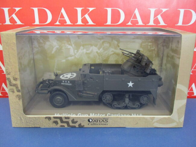 Die cast 1/43 Modellino Semicingolato M16 Multiple Gun Motor Carriage by Atlas - immagine 5