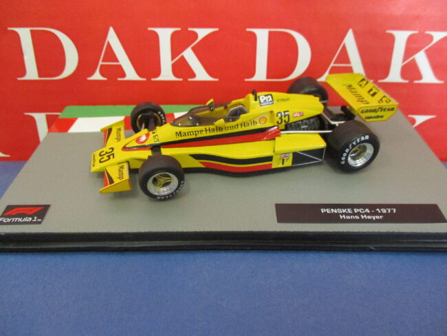 Die cast 1/43 Modellino Auto F1 Penske PC4 1977 H. Heyer