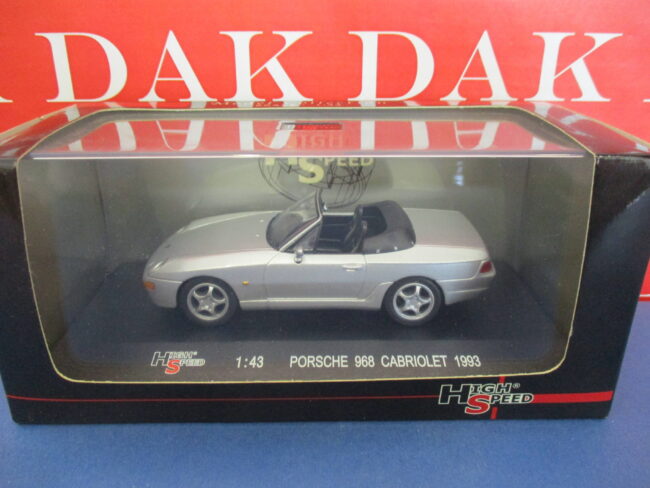 Die cast 1/43 Modellino Auto Porsche 968 Cabriolet 1993 by High Speed - immagine 5