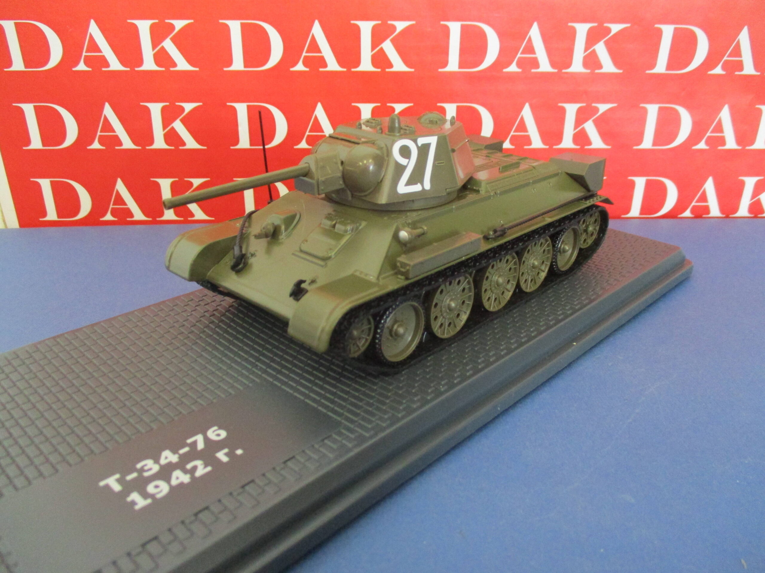 Die cast 1/43 Modellino Carro Armato Tank T-34/76 USSR 1942