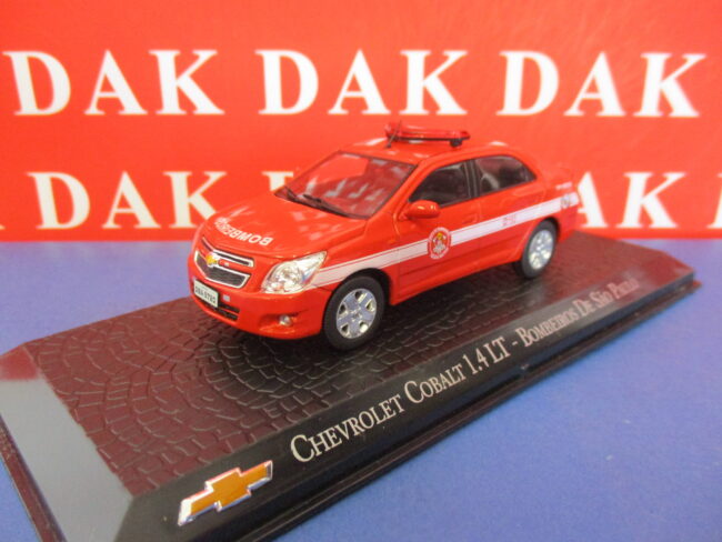 Die cast 1/43 Modellino Auto Chevrolet Cobalt 1.4 LT Pompieri San Paulo Brasile - immagine 2