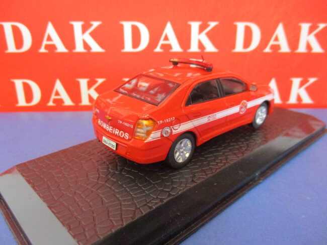 Die cast 1/43 Modellino Auto Chevrolet Cobalt 1.4 LT Pompieri San Paulo Brasile - immagine 3