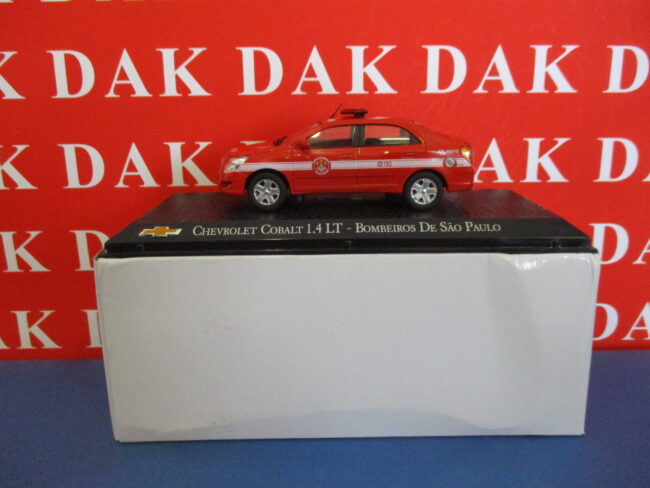 Die cast 1/43 Modellino Auto Chevrolet Cobalt 1.4 LT Pompieri San Paulo Brasile - immagine 5