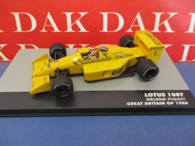 Die cast 1/43 Modellino Auto F1 Lotus 100T Great Britain GP 1988 N. Piquet