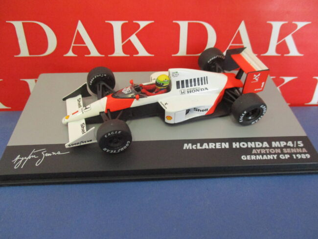 Die cast 1/43 Modellino Auto McLaren MP4/5 Germany GP 1989 A. Senna - immagine 2