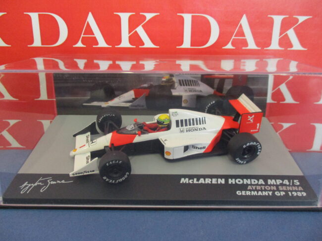 Die cast 1/43 Modellino Auto McLaren MP4/5 Germany GP 1989 A. Senna - immagine 4