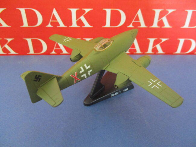 Die cast 1/100 Modellino Aereo Aircraft Messerschmitt Me 262 A Red X 1945 - immagine 3