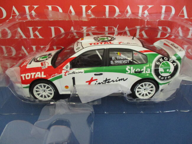 Die cast 1/18 Modellino Auto Skoda Octavia WRC Rally Condroz 2001 B. Thiry