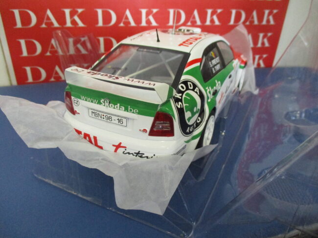 Die cast 1/18 Modellino Auto Skoda Octavia WRC Rally Condroz 2001 B. Thiry - immagine 3