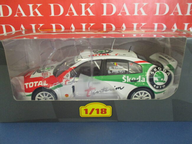 Die cast 1/18 Modellino Auto Skoda Octavia WRC Rally Condroz 2001 B. Thiry - immagine 4