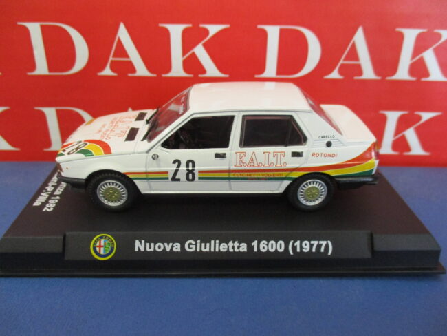 Die cast 1/43 Modellino Auto Alfa Romeo Giulietta 1600 4H Monza 1982 L. Colzani - immagine 2