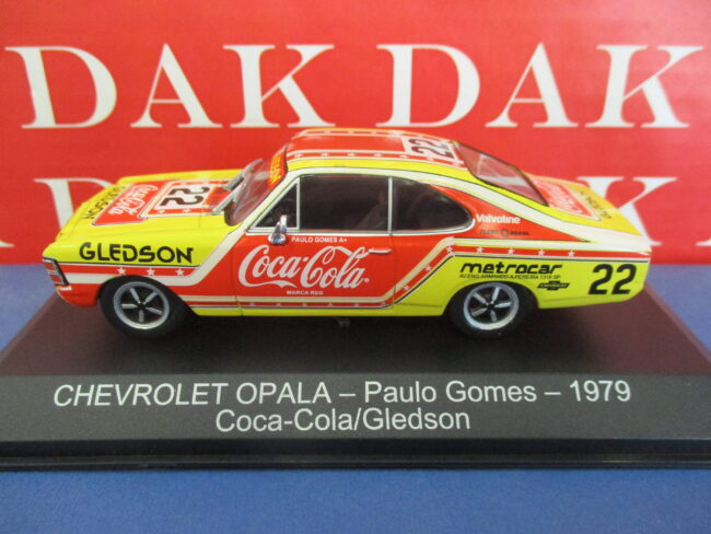 Die cast 1/43 Modellino Auto Chevrolet Opala Coca-Cola 1979 P. Gomes