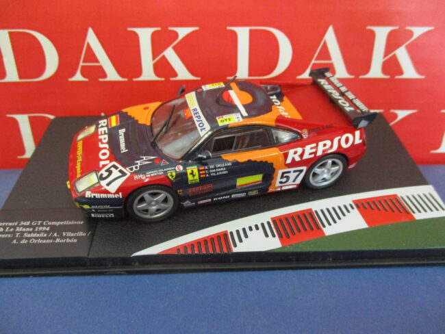 Die cast 1/43 Modellino Auto Ferrari 348 GT Competizione N57 Repsol 24H Le Mans